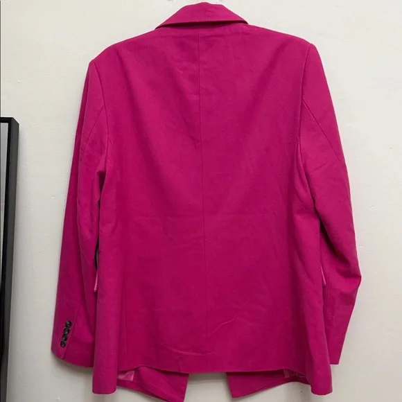 Vibrant Fuchsia Double-Breasted Blazer/ Oversize fit - Picture 5 of 9